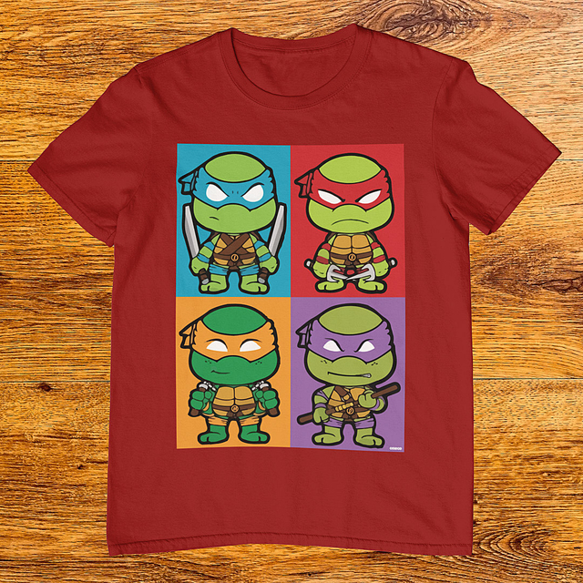 Camiseta Tartarugas Ninja Chibi - Retro Games