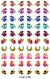 Películas com casadinhos de flores variadas para pé e mão