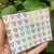 Mini cartelão de corações com 24 pares