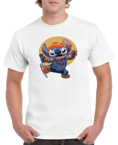 Remera Blanca Stitch Chucky