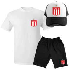 REMERA + BERMUDA + GORRA ESTUDIANTES DE LA PLATA 01 - comprar online