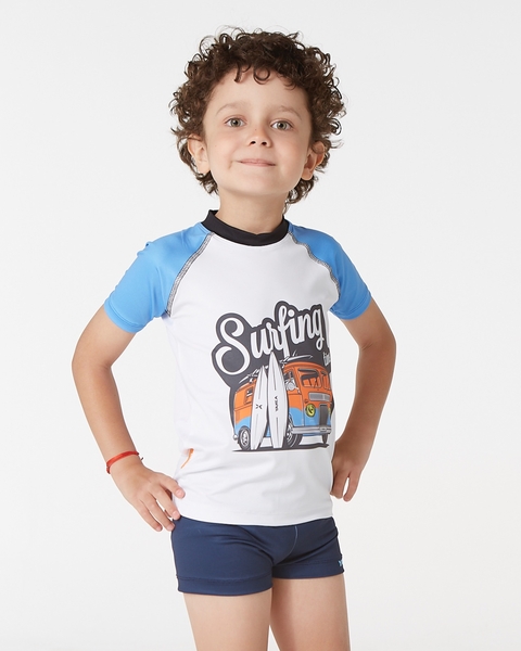 Remera Corta Filtro UV Surfer