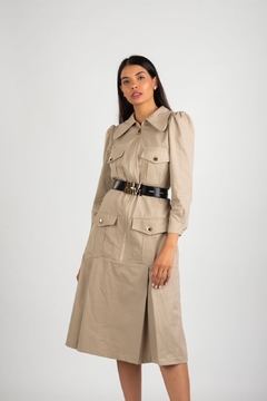 VESTIDO SAFARI - SARJA ITALIANA