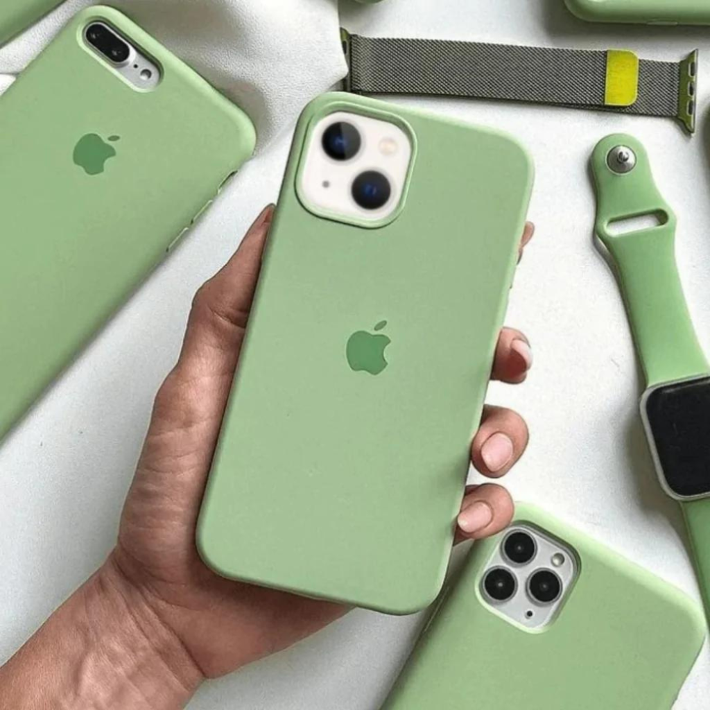 Funda Silicone Case Iphone verde manzana - Cover Style