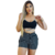 Conjunto Feminino Top com Alça e Short Ajustável Preto Listrado - comprar online