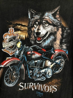 (M) Camiseta vintage manga longa Harley Davidson x 3D Emblem de 1989 - Lava Vintage