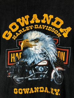 (M) Camiseta vintage manga longa Harley Davidson x 3D Emblem de 1989