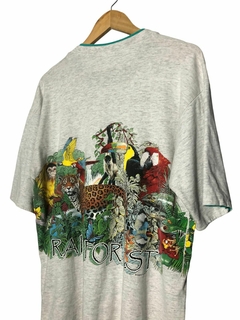 (G) Camiseta vintage Rainforest de 1991 na internet