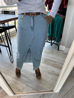 Saia trend jeans - Van Castelhano Modas