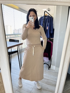 Imagem do Conjunto Antonella em moletom de saia e blusa