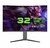 Monitor GameMax 32" Curvo 1500R, WQHD, 165Hz, 1ms HDR400 FreeSync nVidia G-SYNC,Black (GMX32C165Q)