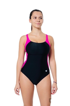 MALLA ENTERIZA LYCRA DEPORTIVA DE MUJER PARA NATACIÓN Y AQUAGYM ROSE® - 6003