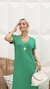 Vestido em moletinho Liz - Verde - loja online