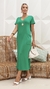 Vestido em moletinho Liz - Verde - ElaVesteTK