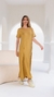 Vestido Oversized em malha - mostarda - comprar online