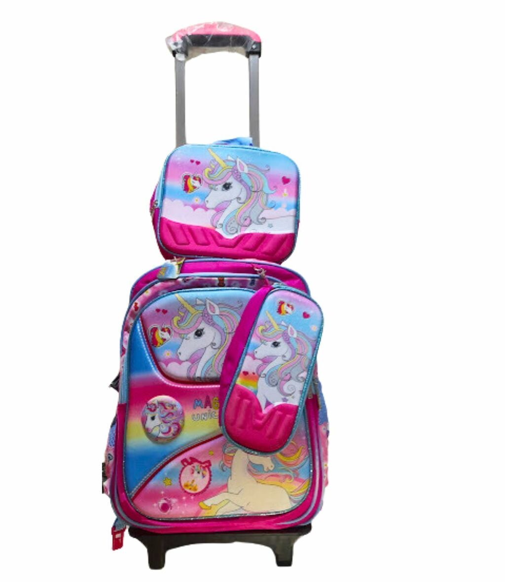 kit x 3 Mochila 3D Lonchera Cartuchera 11C3P2