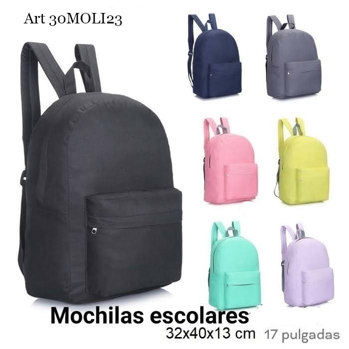 Mochila lisa colores grande 30MOLI23