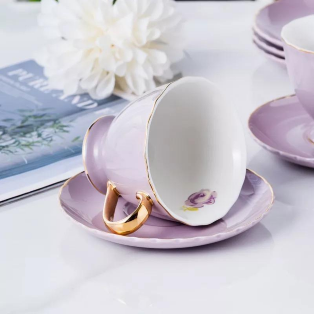 Jogo Chá E Café Porcelana Branco Butterfly 3 Pçs Envio Já