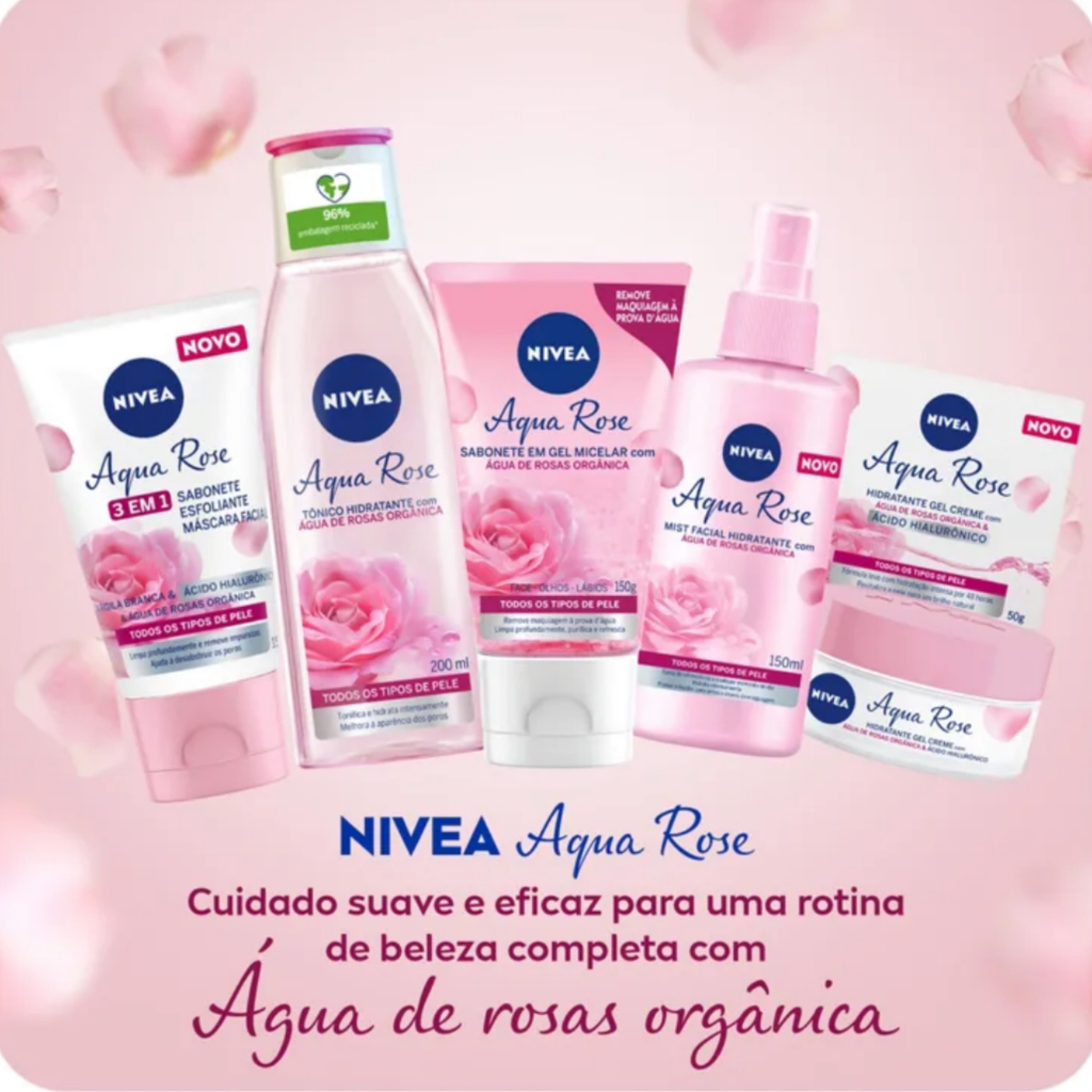 Sabonete Gel Facial Nivea Micellair Água de Rosas - 150ml