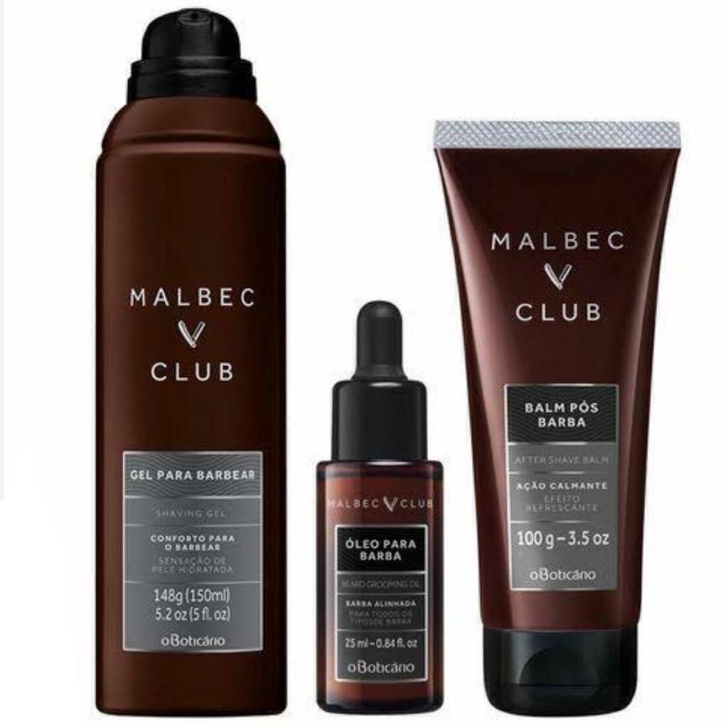 Oleo para Barba Malbec Club Boticario 25ml