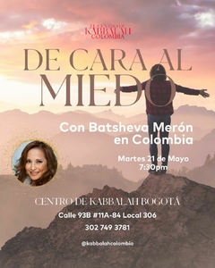Seminario De Cara al Miedo Bogotá - Presencial con Batsheva Merón