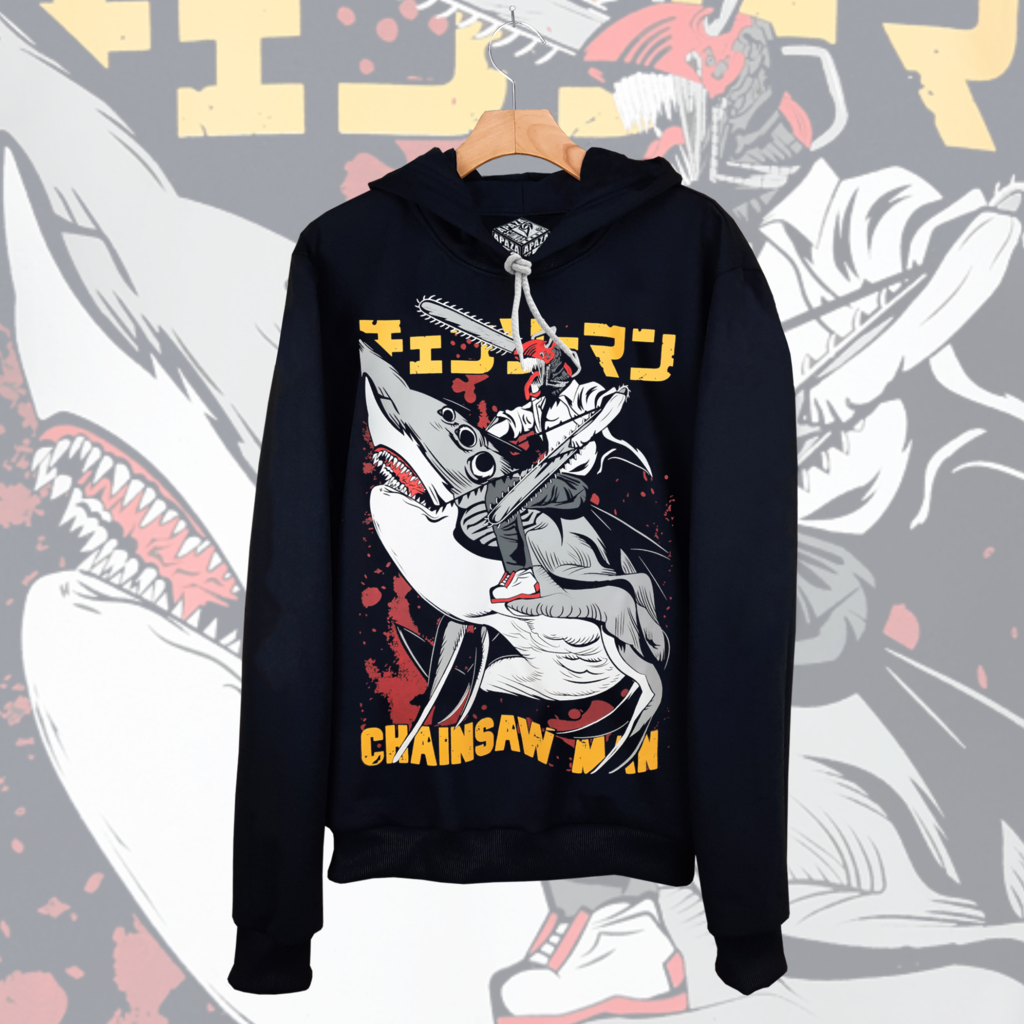 Moletom Estampada Chainsaw man Motosserra Logo Anime - Shap Life