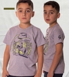 T-SHIRT MASCULINA INFANTIL DESENHO CAVALO E CHAPEU OX HORNS