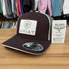 BONÉ ARIAT IMPORTADO ORIGINALROXO CINZA BORDADO LOGO FRONTAL - comprar online