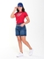 T-SHIRT BABY LOOK THANKFIELD FEMININA VERMELHO - comprar online