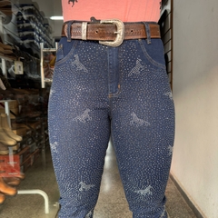 CALÇA FEMININA FLARE RODEIO COUNTRY PEDRARIA STRASS CAVALO - loja online