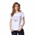 T-SHIRT FEMININA WRANGLER ORIGINAL BRANCA LONGHORN ESTAMPADA