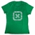 CAMISETA FEMININA TXC VERDE SLIM FIT CUSTOM ESTAMPADO XXX