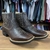 Imagem do BOTA TEXANA MASCULINA MAMUTE CAFÉ ESCURO FORRO DE COURO CANO 12CM