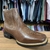 BOTA TEXANA MASCULINA LÁTEGO MOURO FORRO DE COURO CANO 12CM - SELARIA GUIMARÃES