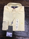 CAMISA MASCULINA THANKFIELD MANGA LONGA OXFORD AMARELO CLARO