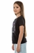 T-SHIRT FEMININA INFANTIL PRETA COM STRASS ESTAMPA SELA - comprar online