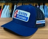 BONÉ INFANTIL AUSTIN WESTERN ORIGINAL AZUL BORDADO FRONTAL