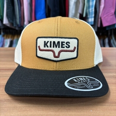 BONÉ KIMES RANCH IMPORTADO ORIGINAL AMARELO LOGO BEGE na internet