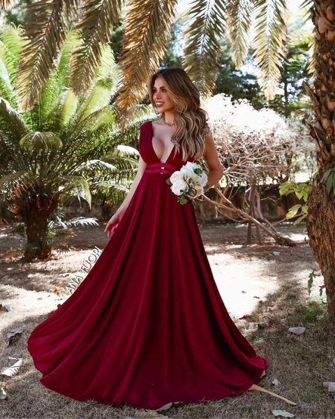 Vestidos de Festa na cor Marsala | Ana Tuori