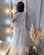 Imagem do {Catherine} Vestido Longo Rodado Manga Longa Gola Alta em Tule Noiva Casamento (cor Branco Off)