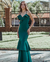 {Susanne} Vestido Festa Longo Sereia Alça Fina com Babados no Busto e na Saia Madrinha Formatura (Verde Esmeralda) - Ana Tuori | Loja de Vestidos de Festa, Casamento Civil e Mais 