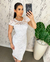 {Ariel} Vestido Noiva Midi em Renda com Detalhes em Guipure Casamento Civil (cor Branco Off) na internet