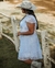 {Melissa} Vestido Noiva Rodado Manga Copinho Gola Alta em Tule Poá Casamento Civil (Branco) na internet