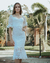 Imagem do {Ariana} Vestido Noiva Midi Sereia Ombro a Ombro Barra em Guipure Casamento Civil (Branco Off)