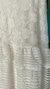 {Vanyle} Vestido Noiva Midi Rodado Alça Fina com Babado na Barra Mix de Tules Casamento Civil (Branco Off) - loja online