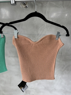 SALDO • Cropped tricot | tomara que caia - Tatte Store