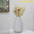 Vaso De Cerâmica Off White Com Trigo - Tudinho para Sua Casa - Loja de Artigos Decorativos