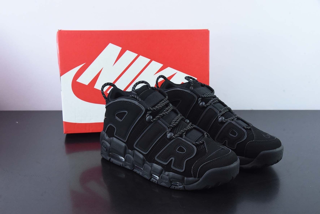 Air More Uptempo Black Reflective END ZONE STORE