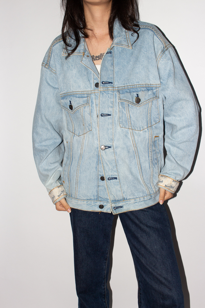 Jaqueta jeans masculina hard rock sales