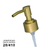 Válvula Luxo 28/410 - Ouro Fosco - comprar online